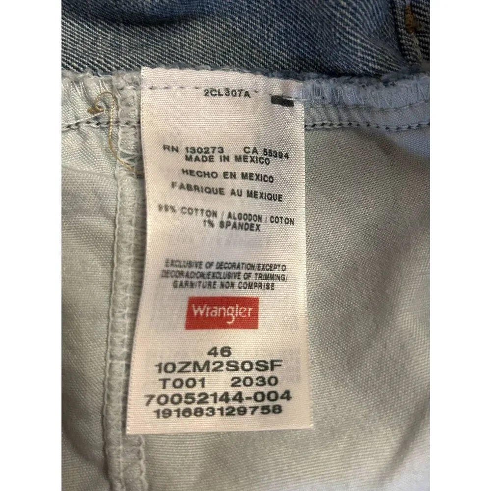 Wrangler Authentic Mens Medium Wash Five Pocket Jean Shorts NWT Size 46 (5143)